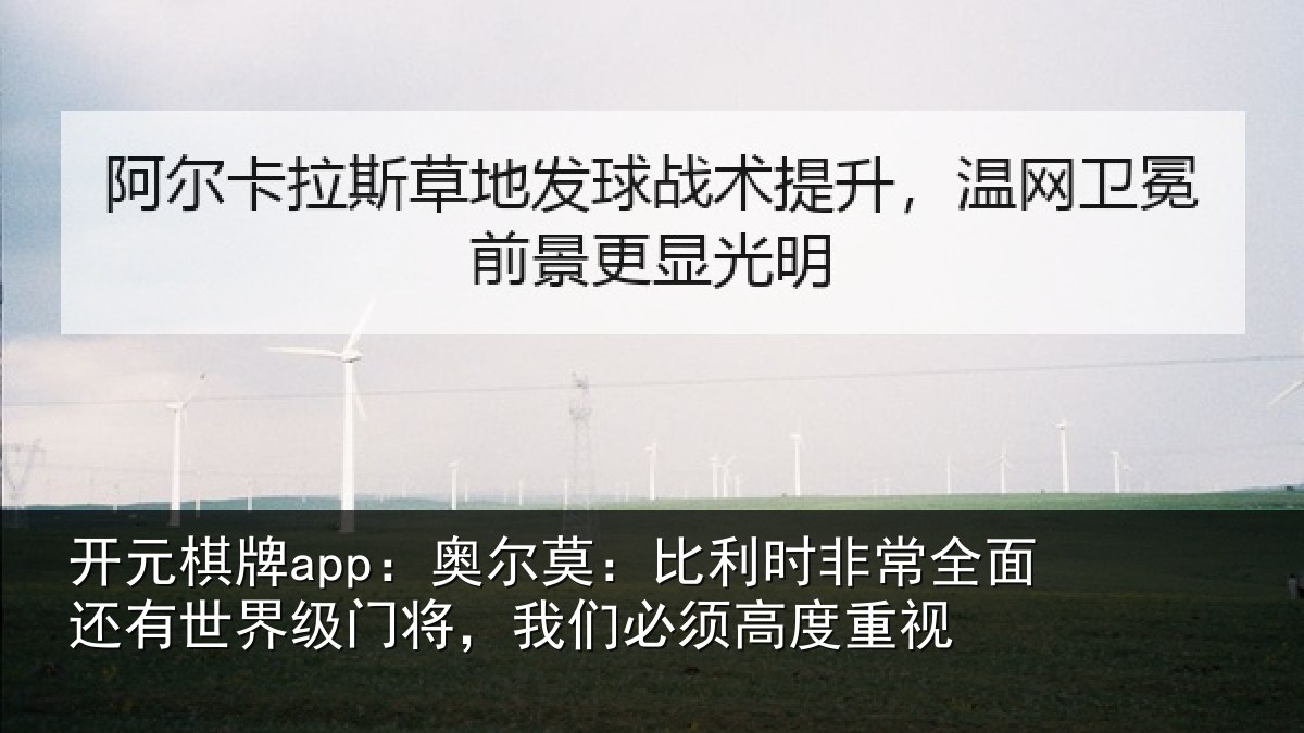 开元棋牌app：奥尔莫：比利时非常全面还有世界级门将，我们必须高度重视